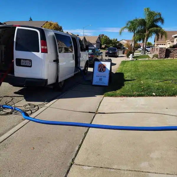 carpet cleaning van